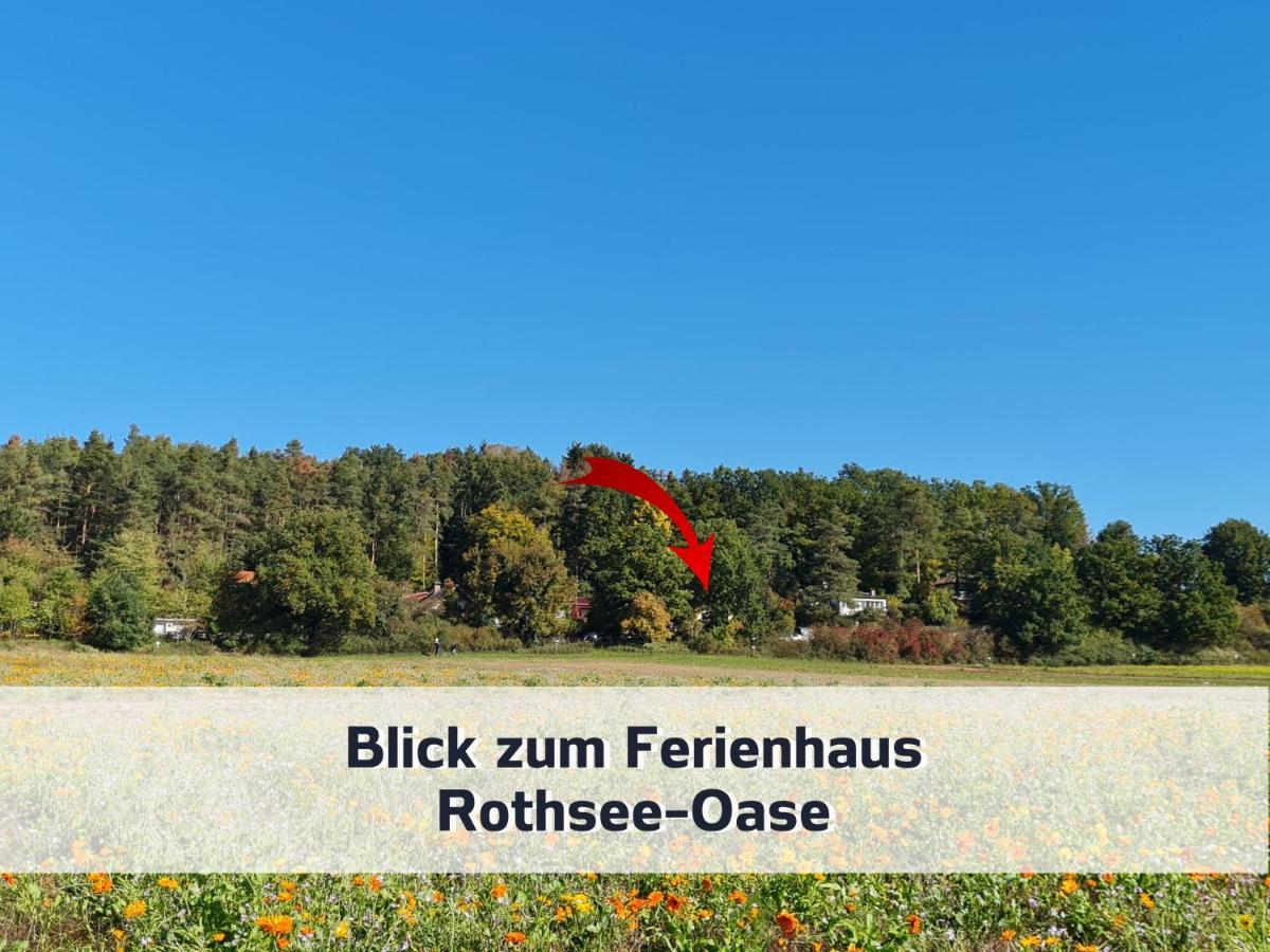 Ferienhaus Rothsee-Oase Ideale Ausgangslage Mit Tollem Ausblick, Sauna Und Privatem Garten Рот Экстерьер фото